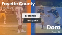 Matchup: Fayette County vs. Dora  2018