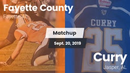 Matchup: Fayette County vs. Curry  2019