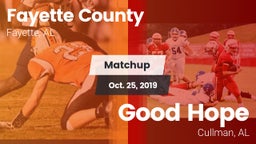 Matchup: Fayette County vs. Good Hope  2019