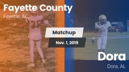 Matchup: Fayette County vs. Dora  2019