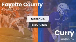 Matchup: Fayette County vs. Curry  2020