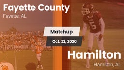Matchup: Fayette County vs. Hamilton  2020