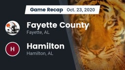 Recap: Fayette County  vs. Hamilton  2020