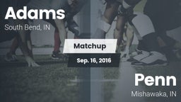 Matchup: Adams vs. Penn  2016