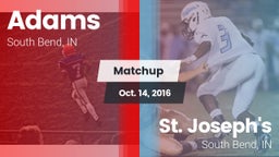 Matchup: Adams vs. St. Joseph's  2016