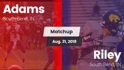 Matchup: Adams vs. Riley  2018