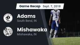 Recap: Adams  vs. Mishawaka  2018
