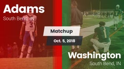 Matchup: Adams vs. Washington  2018