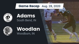Recap: Adams  vs. Woodlan  2020