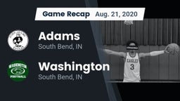 Recap: Adams  vs. Washington  2020