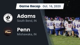 Recap: Adams  vs. Penn  2020