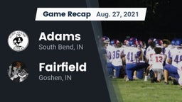 Recap: Adams  vs. Fairfield  2021