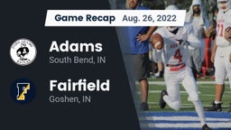 Recap: Adams  vs. Fairfield  2022
