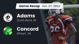 Recap: Adams  vs. Concord  2023