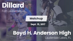 Matchup: Dillard vs. Boyd H. Anderson High 2017