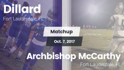 Matchup: Dillard vs. Archbishop McCarthy  2017