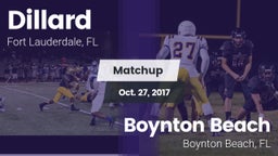 Matchup: Dillard vs. Boynton Beach  2017