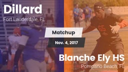 Matchup: Dillard vs. Blanche Ely HS 2017