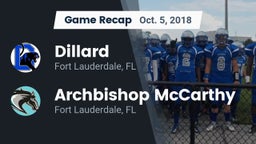 Recap: Dillard  vs. Archbishop McCarthy  2018