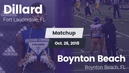 Matchup: Dillard vs. Boynton Beach  2018