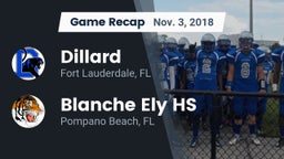 Recap: Dillard  vs. Blanche Ely HS 2018