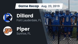 Recap: Dillard  vs. Piper  2019
