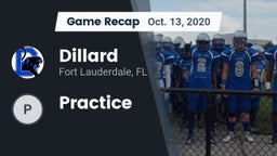 Recap: Dillard  vs. Practice 2020