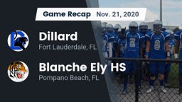 Recap: Dillard  vs. Blanche Ely HS 2020