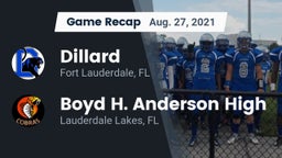 Recap: Dillard  vs. Boyd H. Anderson High 2021