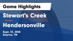Stewart's Creek  vs Hendersonville  Game Highlights - Sept. 22, 2020