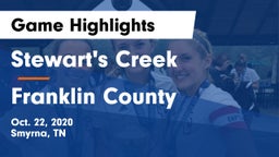Stewart's Creek  vs Franklin County  Game Highlights - Oct. 22, 2020