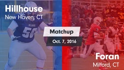 Matchup: Hillhouse vs. Foran  2016