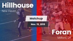 Matchup: Hillhouse vs. Foran  2019