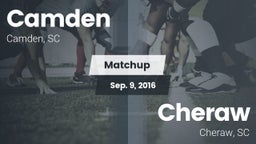 Matchup: Camden vs. Cheraw  2016
