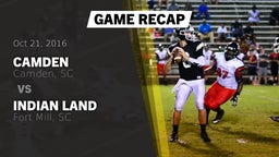 Recap: Camden  vs. Indian Land  2016