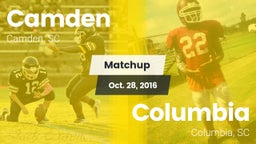 Matchup: Camden vs. Columbia  2016