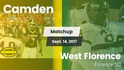 Matchup: Camden vs. West Florence  2017