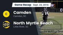 Recap: Camden  vs. North Myrtle Beach  2016