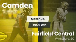 Matchup: Camden vs. Fairfield Central  2017