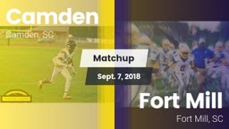 Matchup: Camden vs. Fort Mill  2018