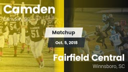 Matchup: Camden vs. Fairfield Central  2018