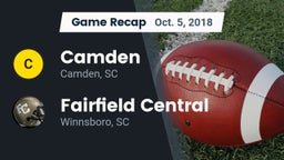 Recap: Camden  vs. Fairfield Central  2018