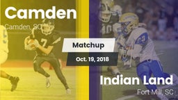 Matchup: Camden vs. Indian Land  2018