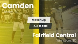 Matchup: Camden vs. Fairfield Central  2019