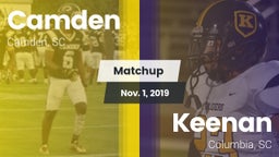 Matchup: Camden vs. Keenan  2019