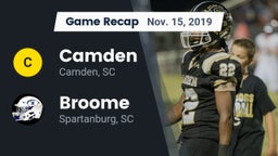 Recap: Camden  vs. Broome  2019