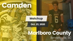 Matchup: Camden vs. Marlboro County  2020
