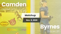 Matchup: Camden vs. Byrnes  2020