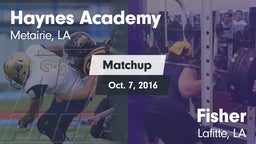 Matchup: Haynes Academy vs. Fisher  2016