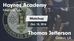 Matchup: Haynes Academy vs. Thomas Jefferson  2016